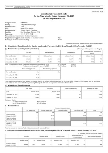 Thumbnail IDOM Inc. Quarterly Report 2026-q3