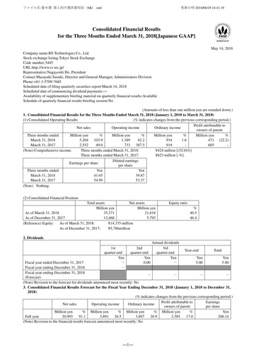 Thumbnail RS Technologies Quarterly Report 2018-q1