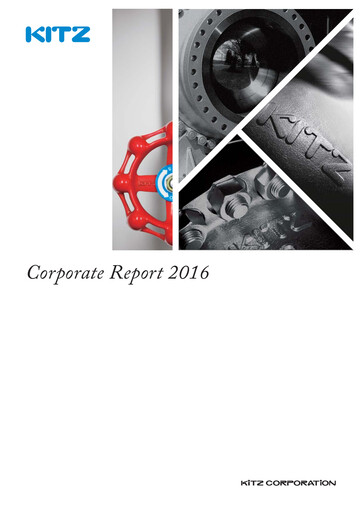 Thumbnail KITZ Corporation Annual Report 2016