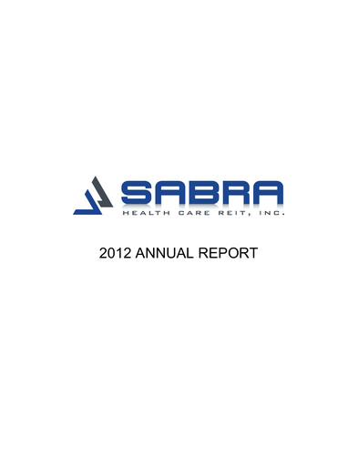 Thumbnail Sabra Health Care REIT Annual Report 2012