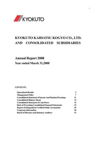 Thumbnail Kyokuto Kaihatsu Kogyo Annual Report 2008