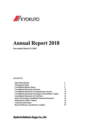 Thumbnail Kyokuto Kaihatsu Kogyo Annual Report 2018