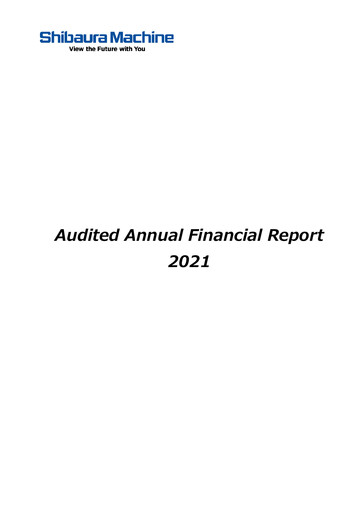Thumbnail Shibaura Machine Financial Statement fy2021