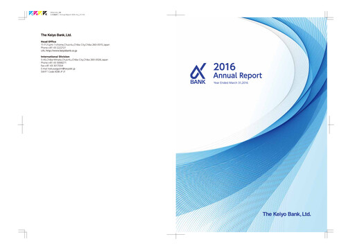 Thumbnail The Keiyo Bank Annual Report 2016