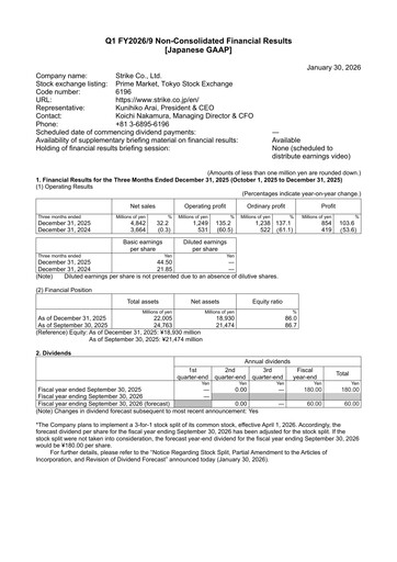 Thumbnail Strike Company Quarterly Report 2026-q1
