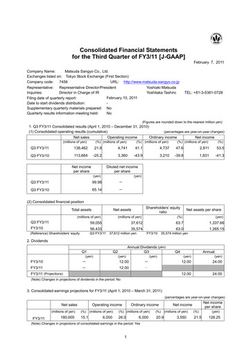 Thumbnail MATSUDA SANGYO Quarterly Report 2011-q3