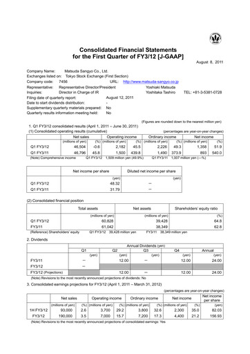 Thumbnail MATSUDA SANGYO Quarterly Report 2012-q1