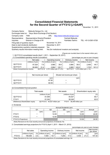Thumbnail MATSUDA SANGYO Quarterly Report 2012-q2