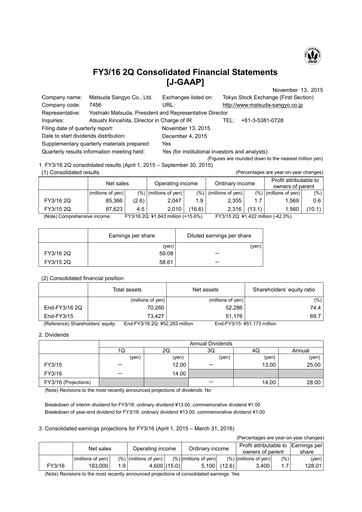 Thumbnail MATSUDA SANGYO Quarterly Report 2016-q2