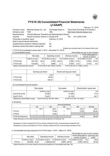 Thumbnail MATSUDA SANGYO Quarterly Report 2016-q3