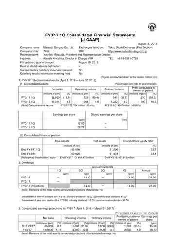 Thumbnail MATSUDA SANGYO Quarterly Report 2017-q1