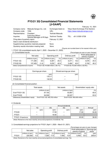 Thumbnail MATSUDA SANGYO Quarterly Report 2021-q3