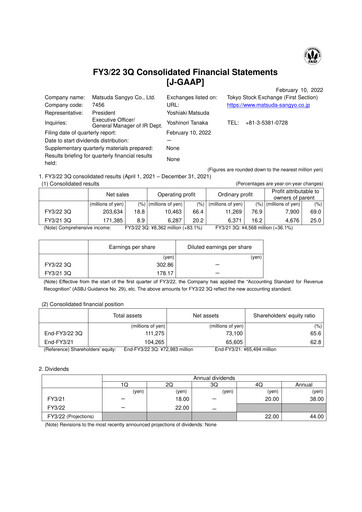 Thumbnail MATSUDA SANGYO Quarterly Report 2022-q3
