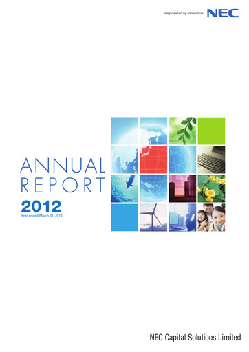 Thumbnail NEC Capital Solutions Annual Report 2012