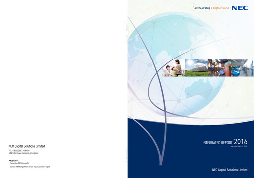 Thumbnail NEC Capital Solutions Annual Report 2016