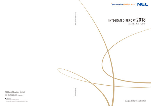 Thumbnail NEC Capital Solutions Annual Report 2018