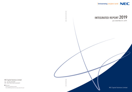 Thumbnail NEC Capital Solutions Annual Report 2019