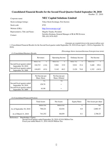 Thumbnail NEC Capital Solutions Half-year Report 2011-h1