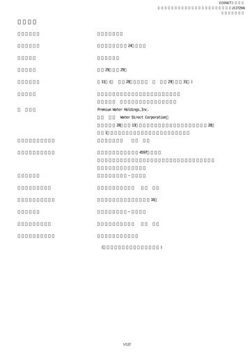 Thumbnail Premium Water Holdings Annual Report fy2016