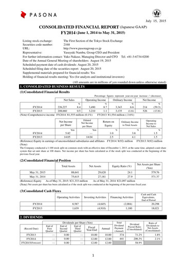 Thumbnail Pasona Group Financial Report 2015