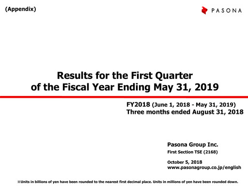 Thumbnail Pasona Group Quarterly Report 2019-q1