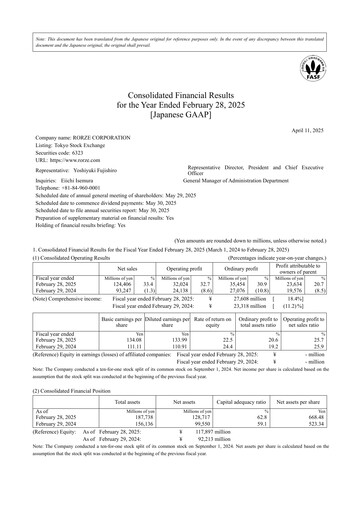 Thumbnail Shinagawa Refractories Financial Statement fy2024