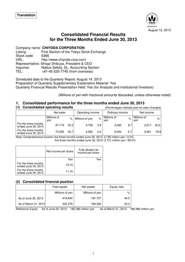 Thumbnail Chiyoda Corporation Quarterly Report 2013-q1