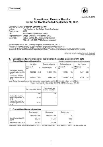 Thumbnail Chiyoda Corporation Quarterly Report 2013-q2