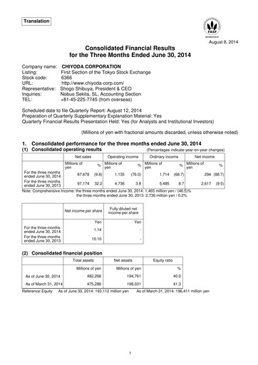 Thumbnail Chiyoda Corporation Quarterly Report 2014-q1
