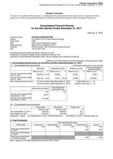 Thumbnail Chiyoda Corporation Quarterly Report 2017-q3