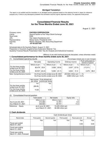 Thumbnail Chiyoda Corporation Quarterly Report 2021-q1