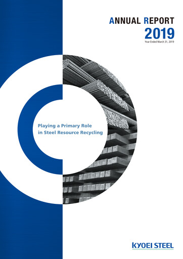 Thumbnail Kyoei Steel Annual Report 2019