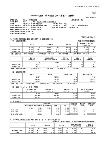 Thumbnail Eslead Corporation Financial Statement fy2024