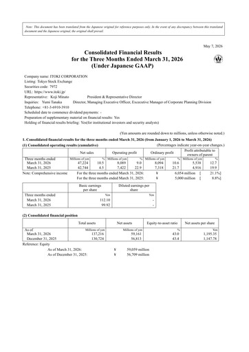 Thumbnail Itoki Corporation Quarterly Report 2026-q1