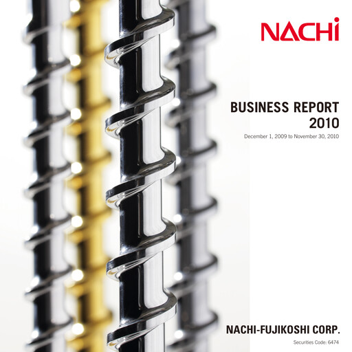 Miniature Nachi-Fujikoshi Rapport annuel 2010