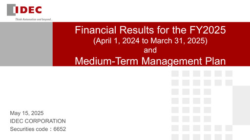 Thumbnail IDEC Corporation Financial Statement fy2025
