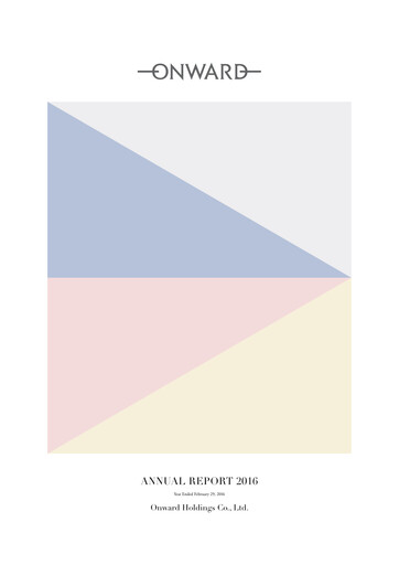 Thumbnail Onward Holdings Co., Ltd. Annual Report 2016