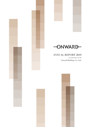 Thumbnail Onward Holdings Co., Ltd. Annual Report 2019