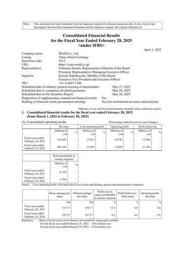 Thumbnail World Co., Ltd. Financial Statement fy2025