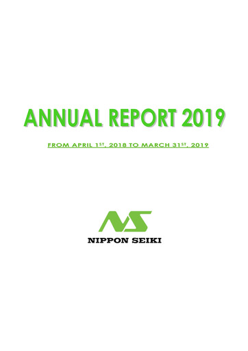 Thumbnail Nippon Seiki Annual Report 2019