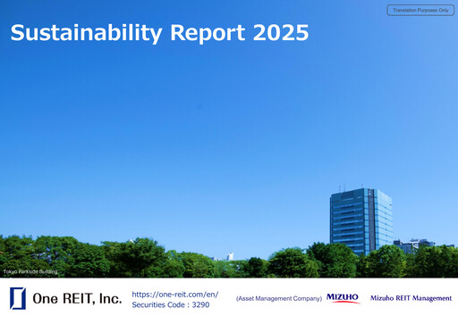 Thumbnail One REIT, Inc. Sustainability Report 2025
