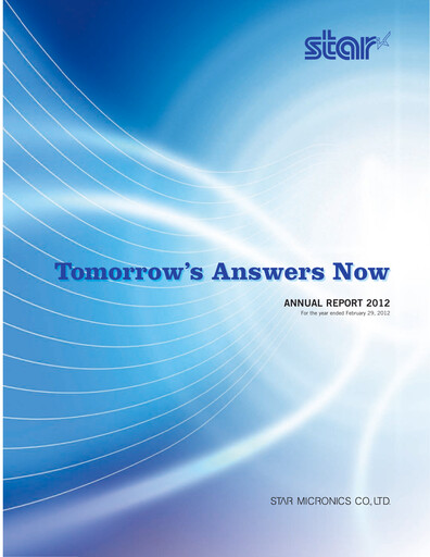Vorschaubild Star Micronics Jahresbericht 2012
