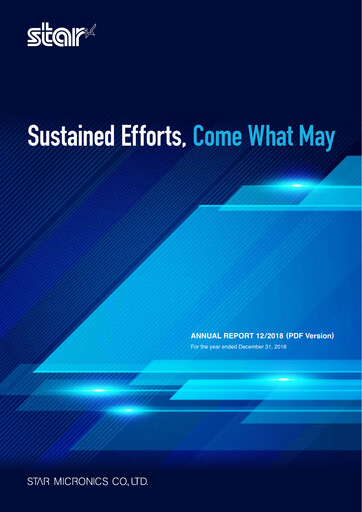 Vorschaubild Star Micronics Jahresbericht 2018