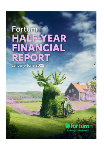 Thumbnail Fortum Half-year Report 2025-h1