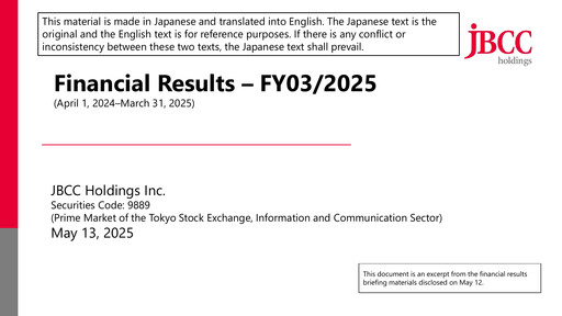 Thumbnail JBCC Holdings Financial Report 2024-2025