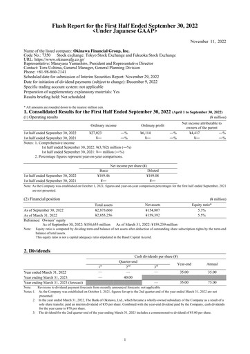 Thumbnail Okinawa Financial Group Half-year Report 2023-h1