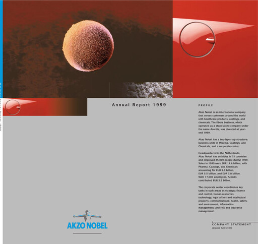 Thumbnail AkzoNobel
 Annual Report 1999