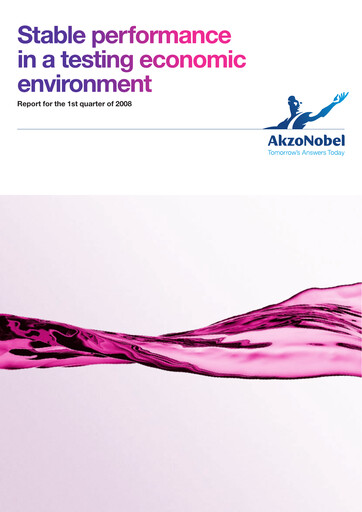 Miniature AkzoNobel
 Rapport trimestriel 2008-q1