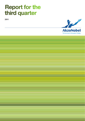 Miniature AkzoNobel
 Rapport trimestriel 2011-q3