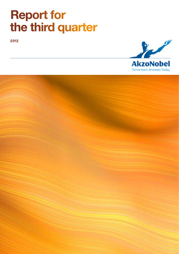 Miniature AkzoNobel
 Rapport trimestriel 2012-q3